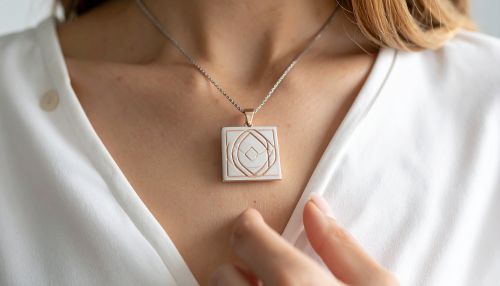 Collier grav avec un symbole personnel