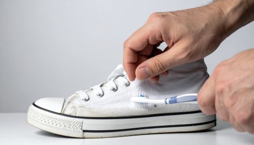 frotter tache brosse a dent Converse Blanche