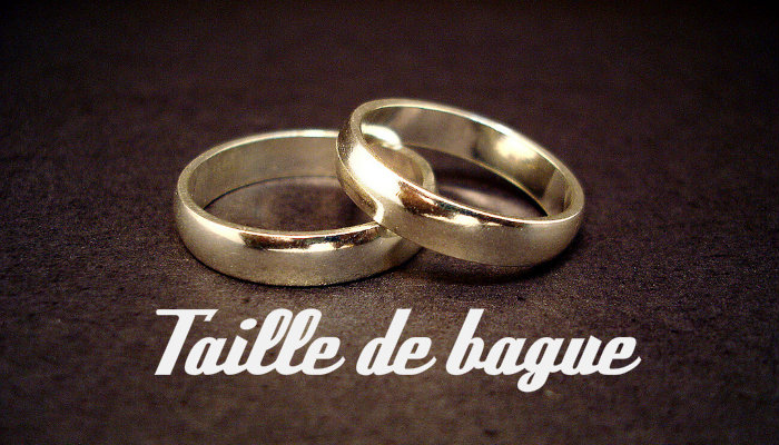 Taille bague