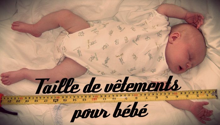 Taille vtement bb