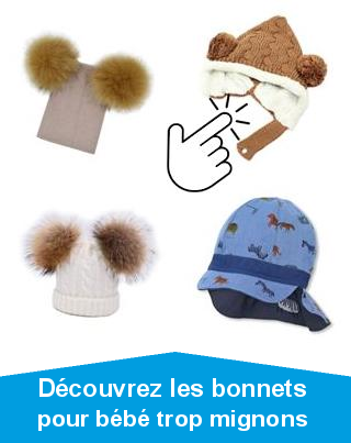 Dcouvrez les bonnets pour bb trop mignons