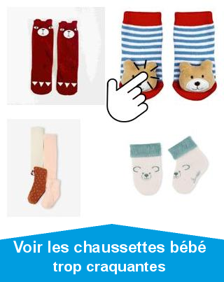 Voir les chaussettes bb trop craquantes